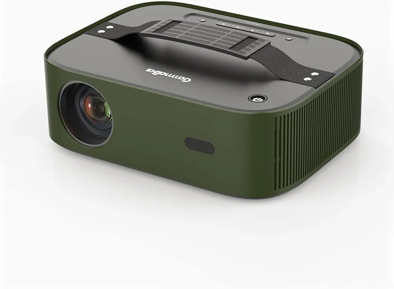 gammabai 4k portable projector with auto keystone for outdoor viewing