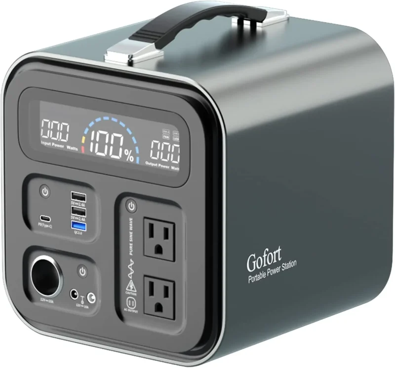 gofort 600w portable power station rv camping cpap emergency backup