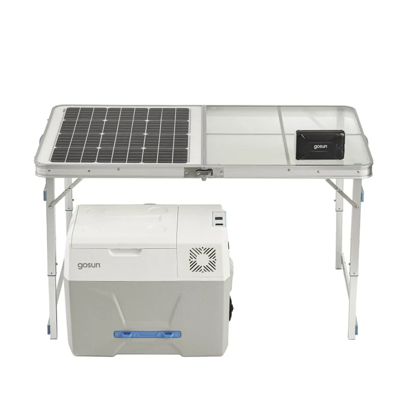 gosun chill solar powered cooler table bundle