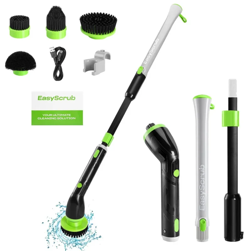 high powered electric spin scrubber easy cleaning solution