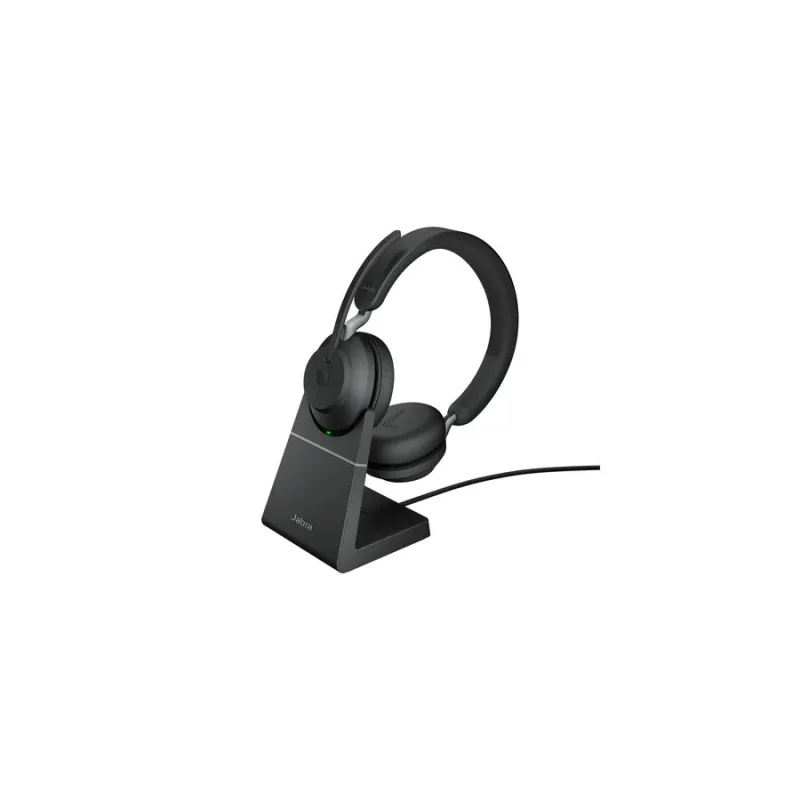 jabra evolve2 65 wireless headset with charging stand