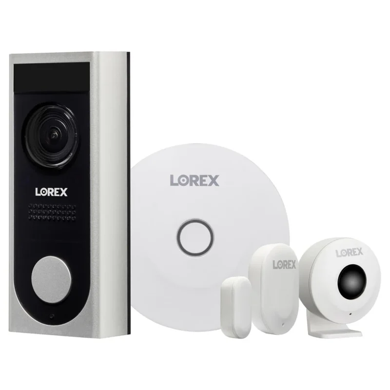 lorex ss k2 1080p full hd home monitoring kit w doorbell chime sensors