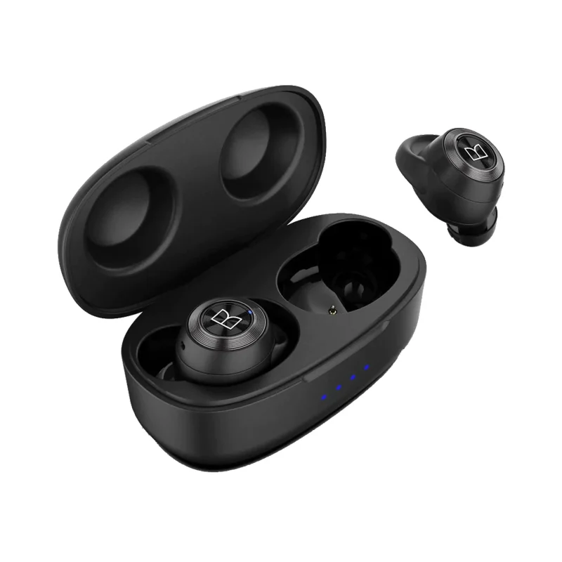 monster achieve 100 airlinks true wireless earbuds black gray scaled