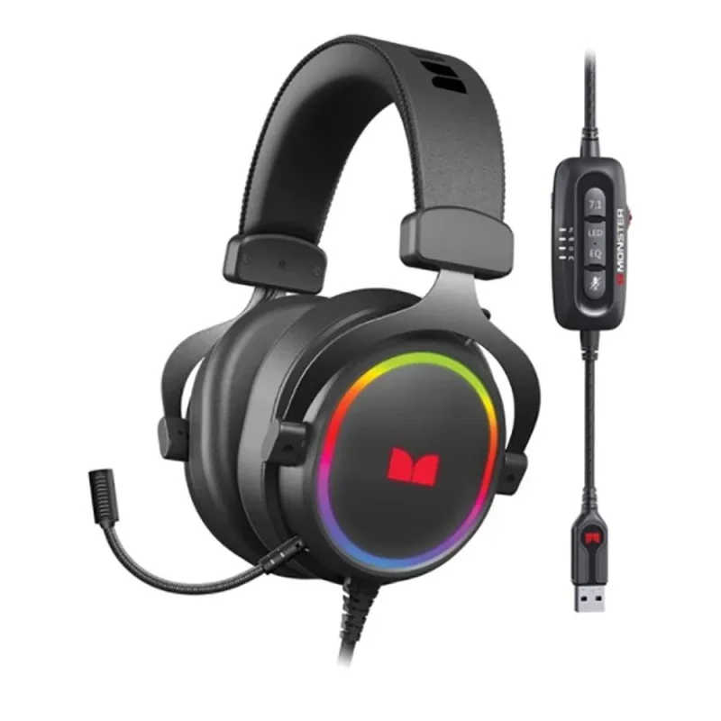 monster alpha 7 1 rgb gaming headset