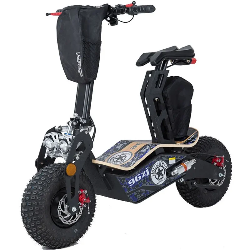 mototec mad 1600w 48v electric scooter high power long range ride