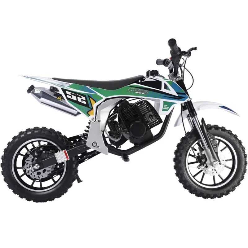 mototec warrior 52cc kids gas dirt bike 2 stroke