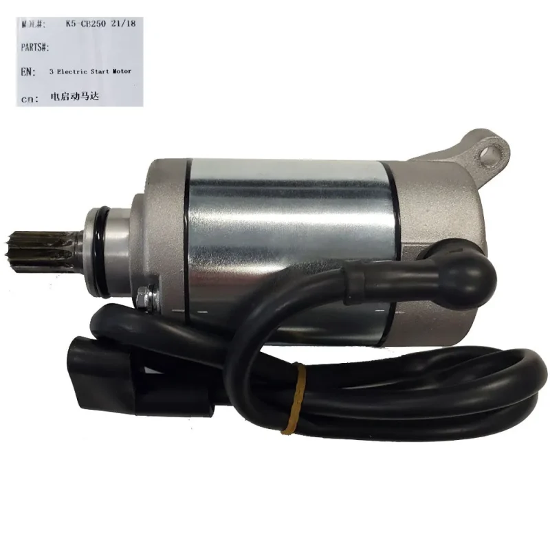 mototec x3 electric motorcycle starter motor