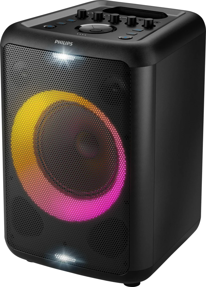 philips portable bluetooth speaker with party lights handle scaled