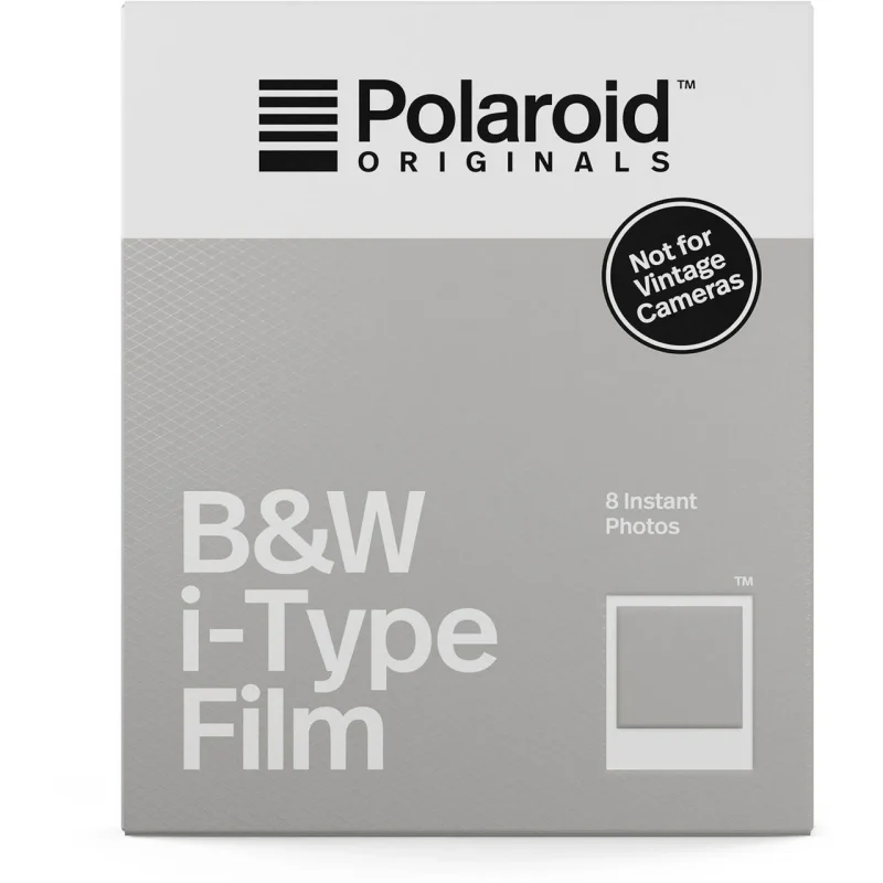 polaroid black white i type film for instant cameras