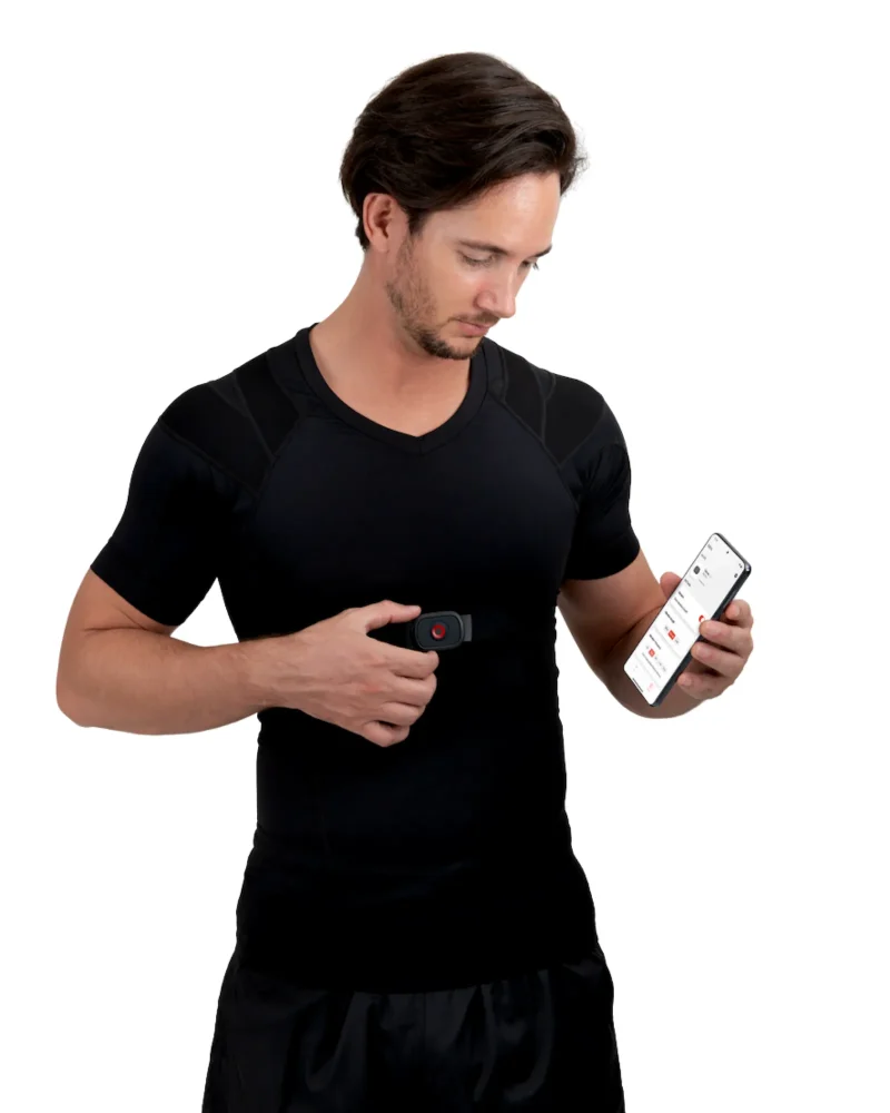 posture360 men s shirt with built in posture sensor