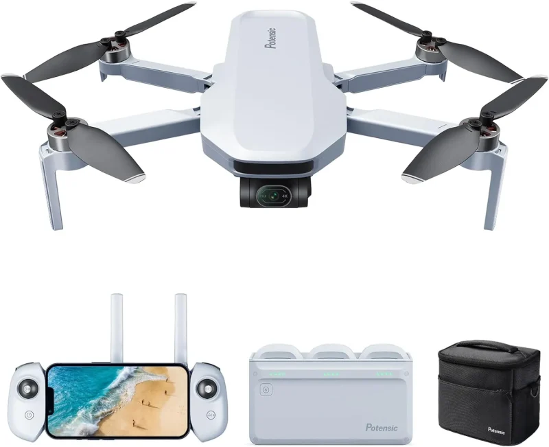 potensic atom 4k gps drone with 3 axis gimbal fly more combo