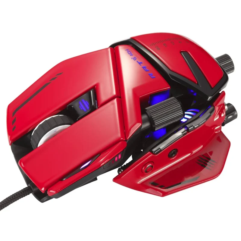 r a t 8 adv optical gaming mouse highly customizable