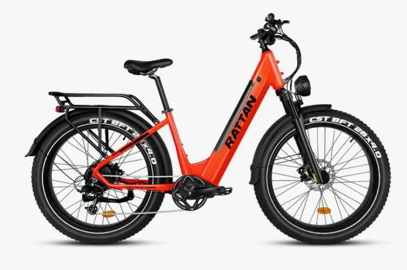 rattan pathfinder 750w step through ebike 2023 new model