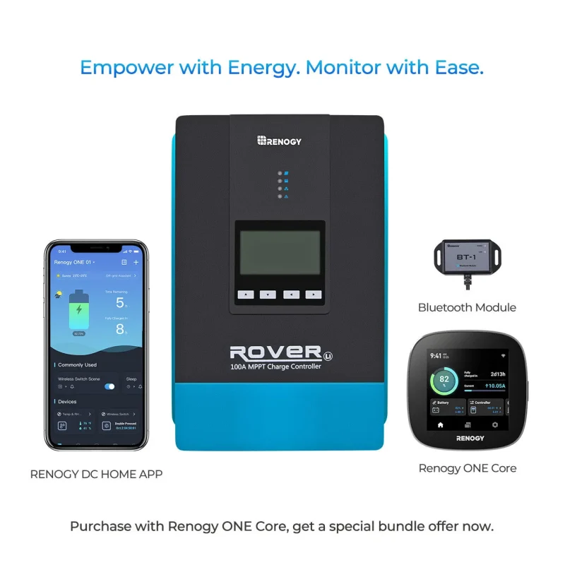 renogy 100a core solar charge controller