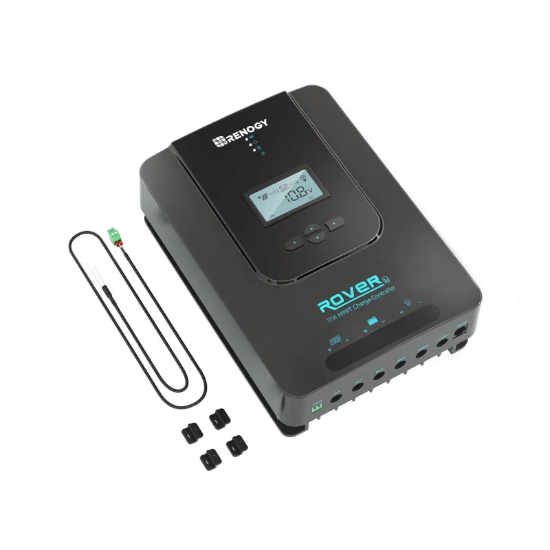 renogy rover 20a mppt solar charge controller high efficiency