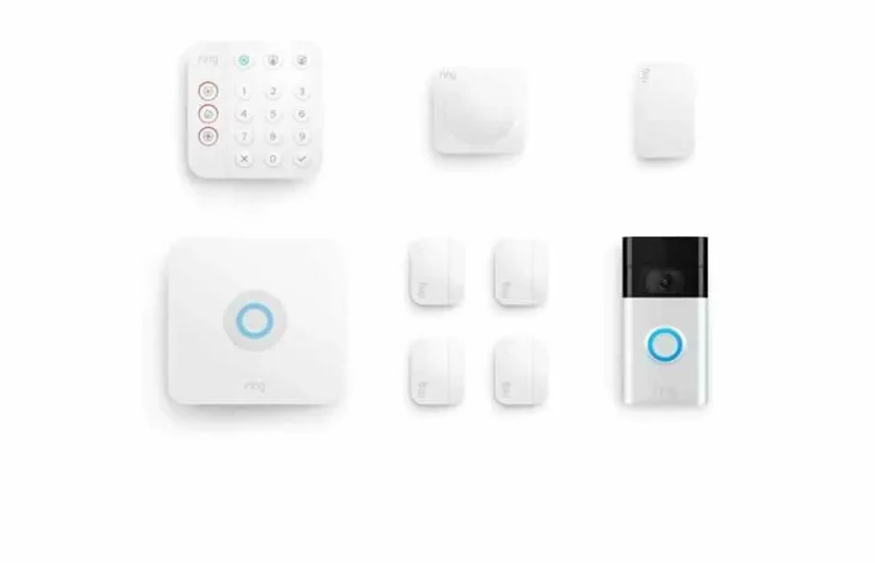 ring video doorbell gen 2 8 piece alarm kit bundle