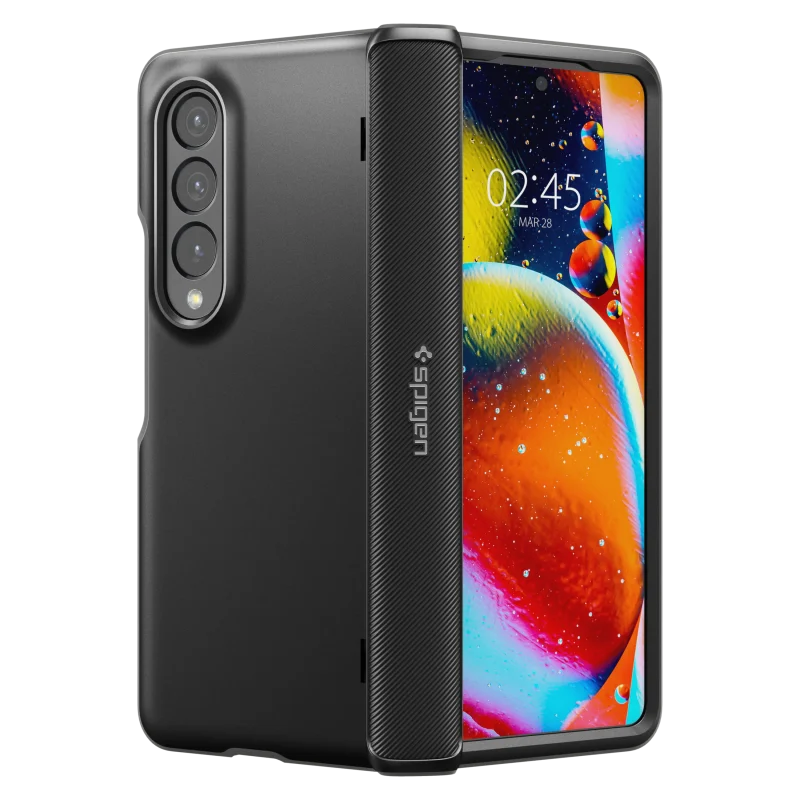 spigen slim armor pro case for galaxy z fold4 black scaled