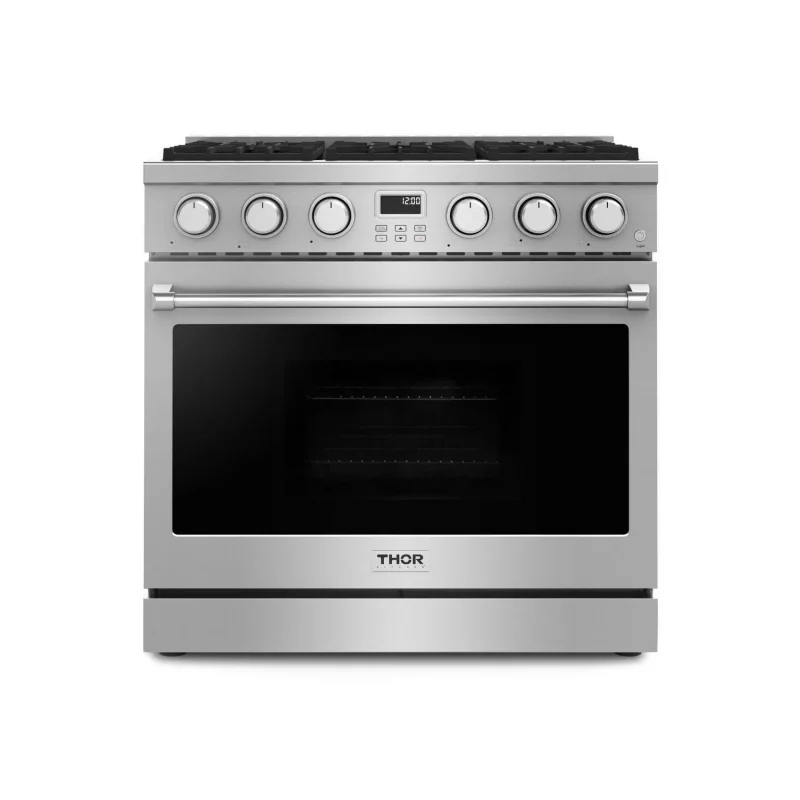 thor kitchen arg36 36 stainless steel gas range professional grade