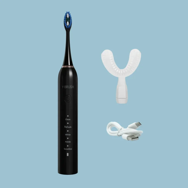 y brush duo sonic electric toothbrush